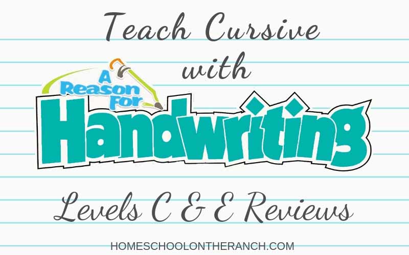a reason for handwriting levels c and e review