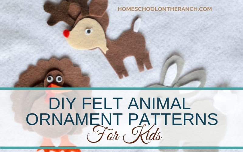 diy felt animal ornament patterns for kids