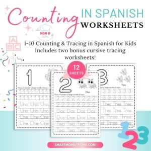 Spanish numbers worksheet